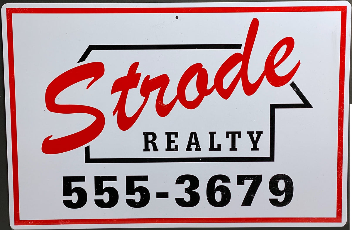 Trick or Treat Studios Strode Realty Sign SFTI117
