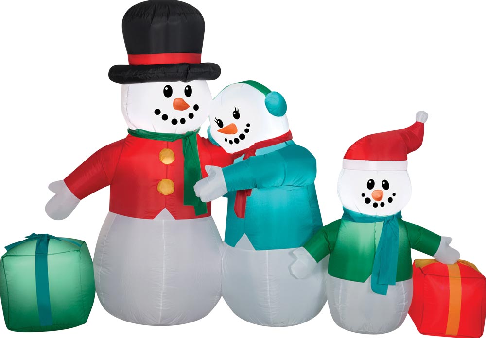 Airblown Snowman Family Inflatable