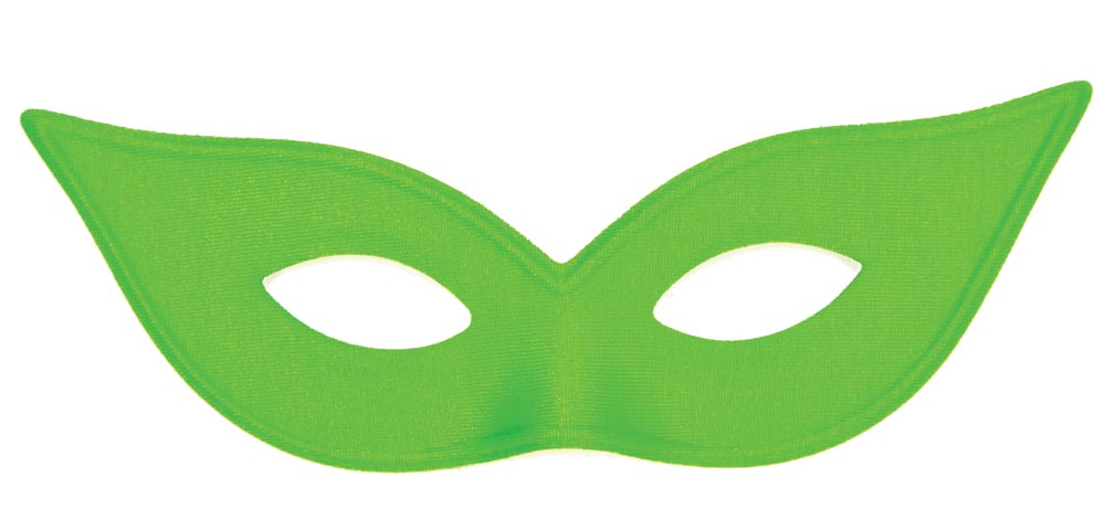 Harlequin Half Mask - Green