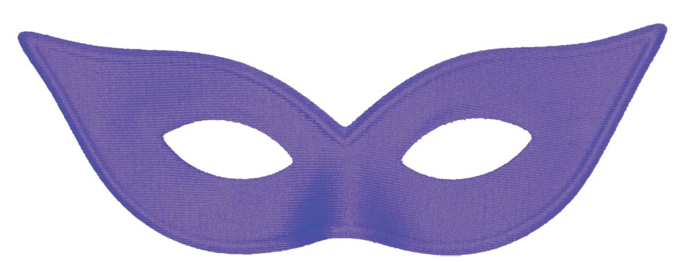 Harlequin Half Mask - Purple