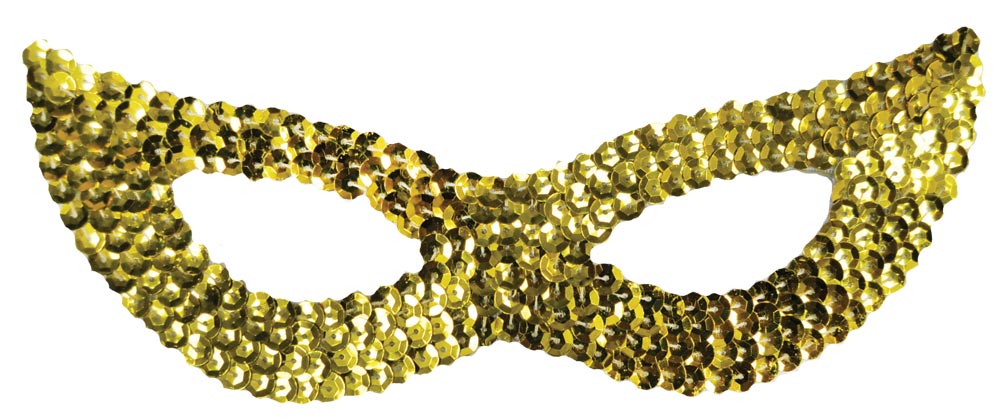 Cat Sequin Mask - Gold