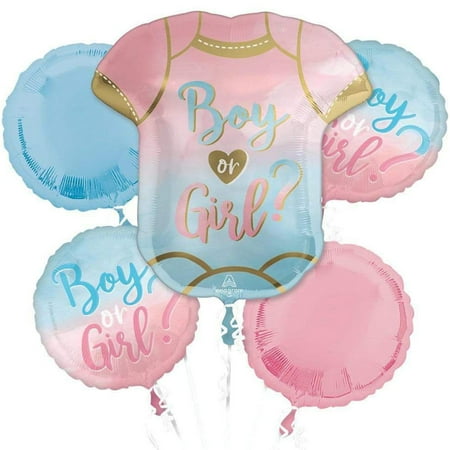 The Big Reveal Balloon Bouquet - 5 Pieces
