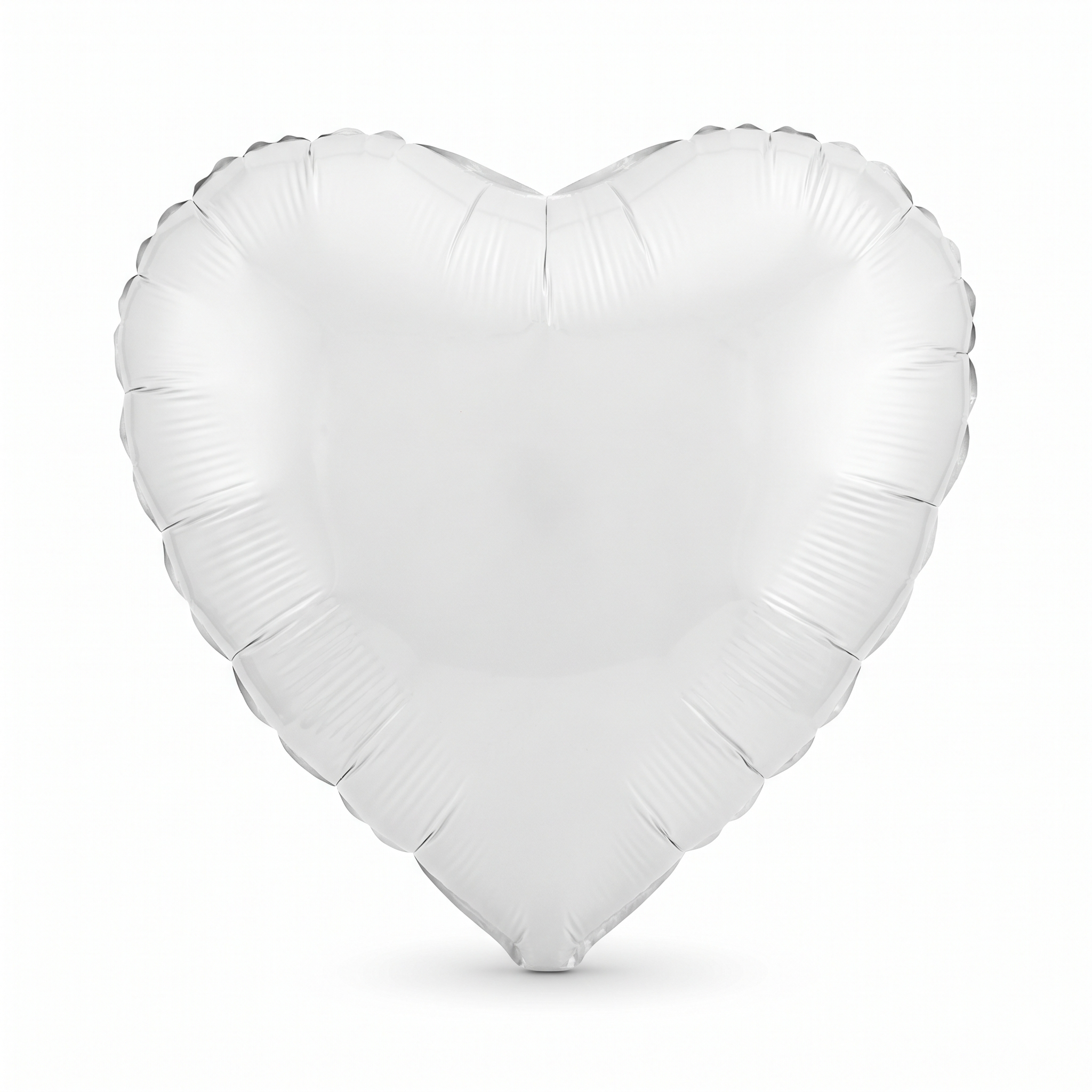 Heart Mylar White