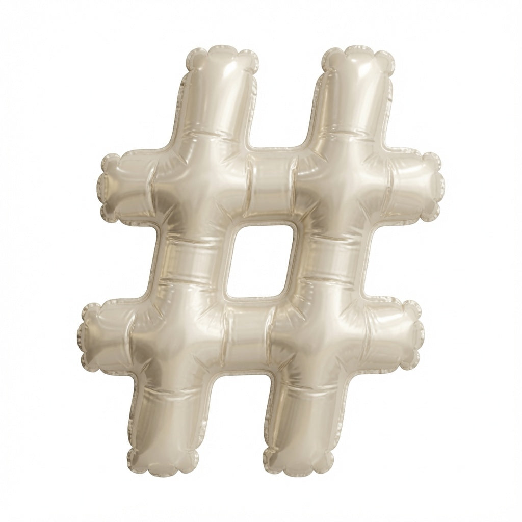 MINI WHT/GLD STMBOL #