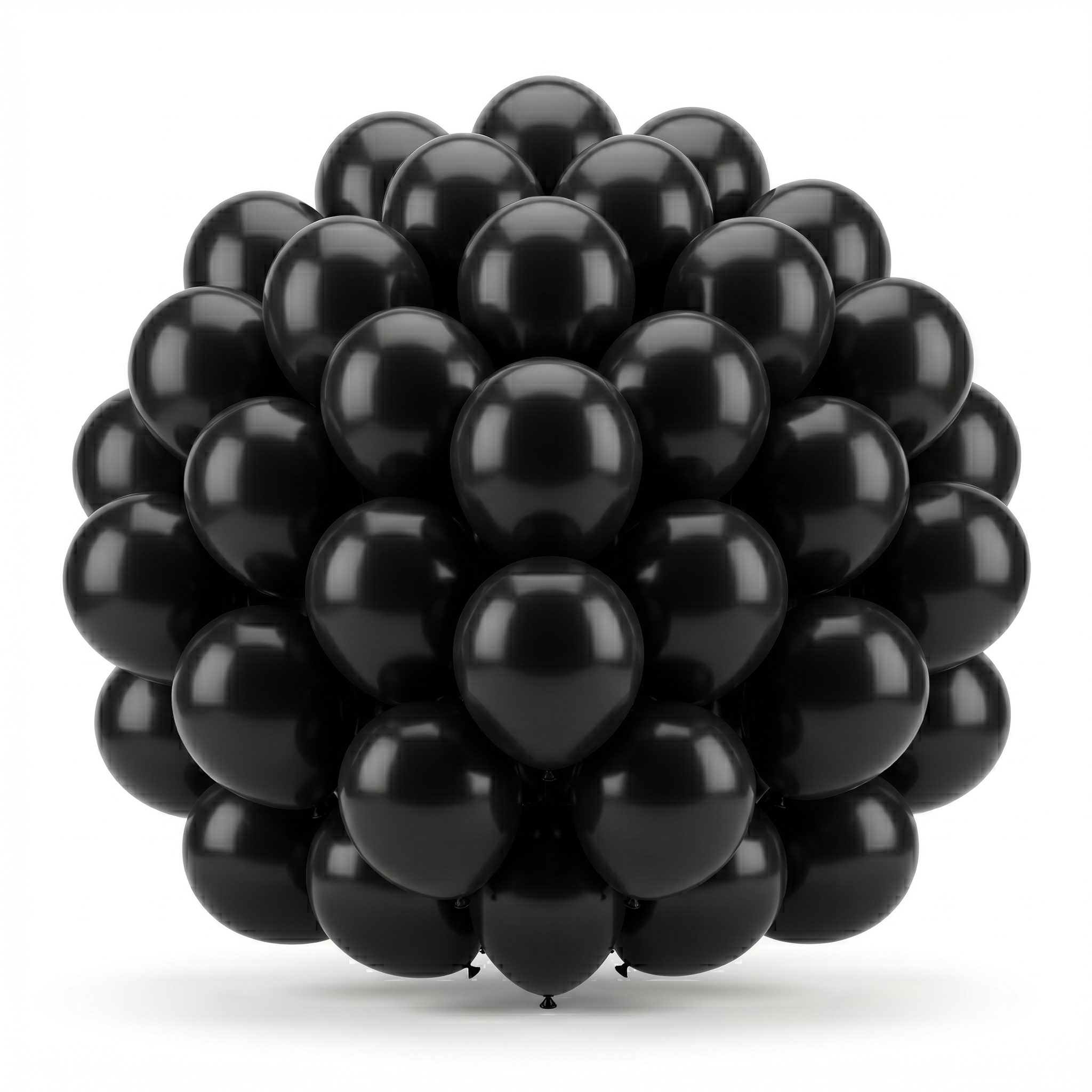 72 Count 12 Inch Black Latex Balloons