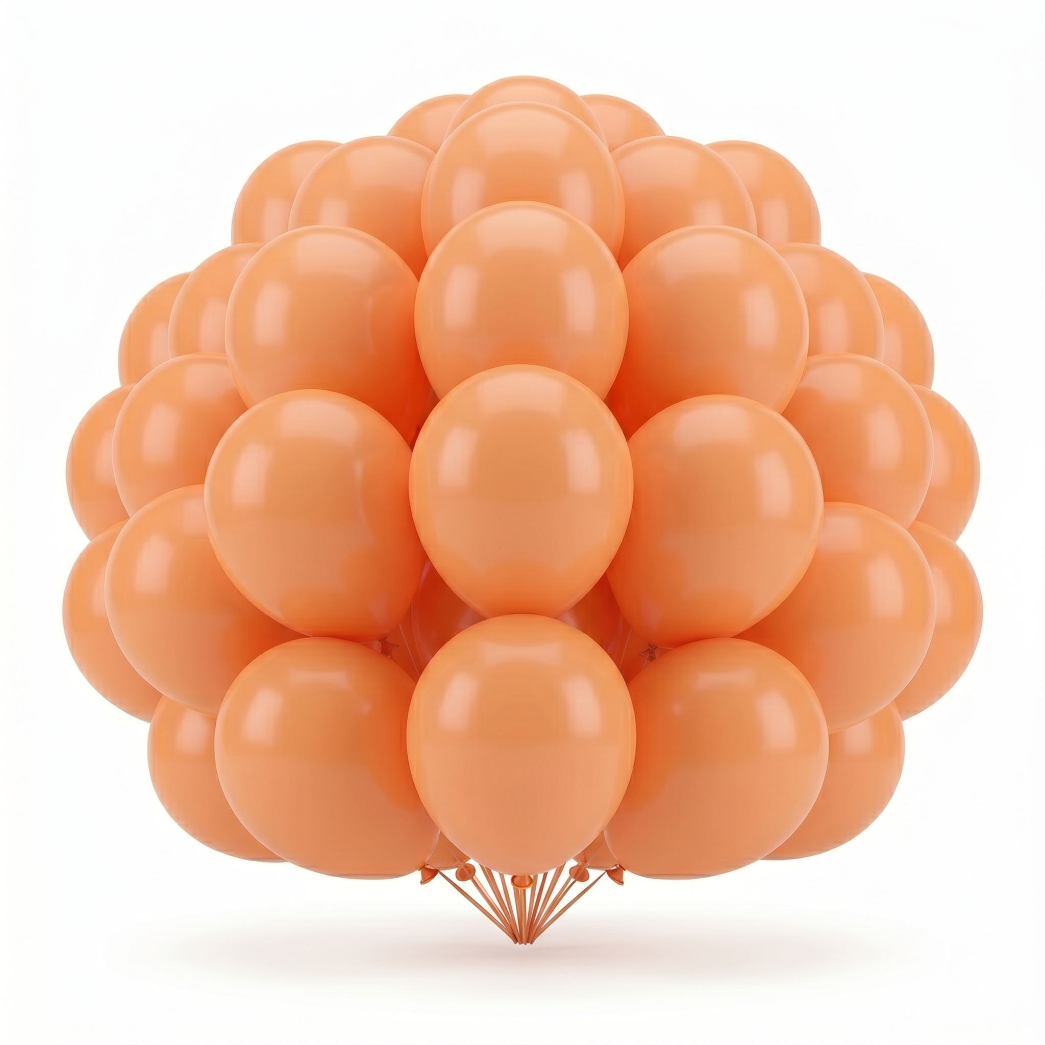 25CT 12IN M/PEACH LTX BLLN PRM