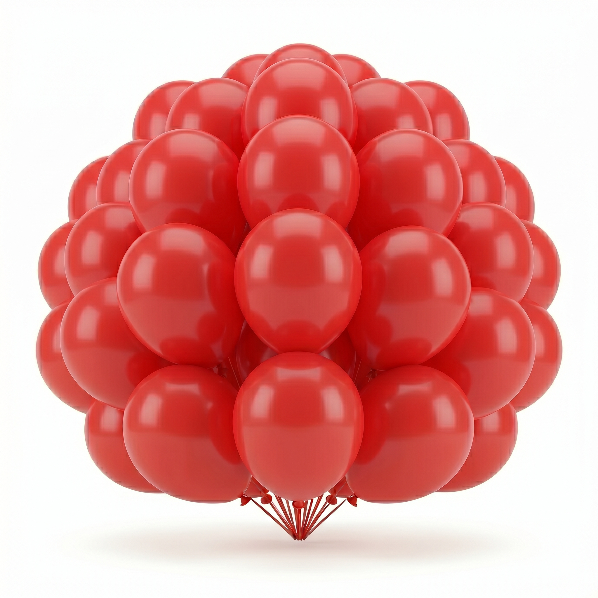 50CT 5IN RED LTX BLLN