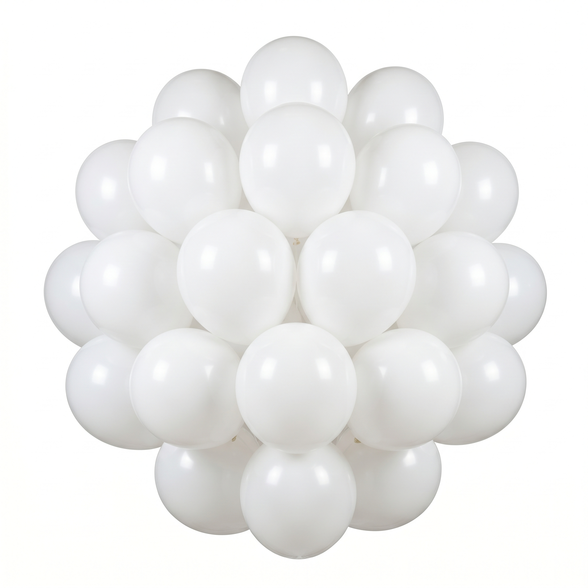 25 Count 12 Inch White Latex Balloons