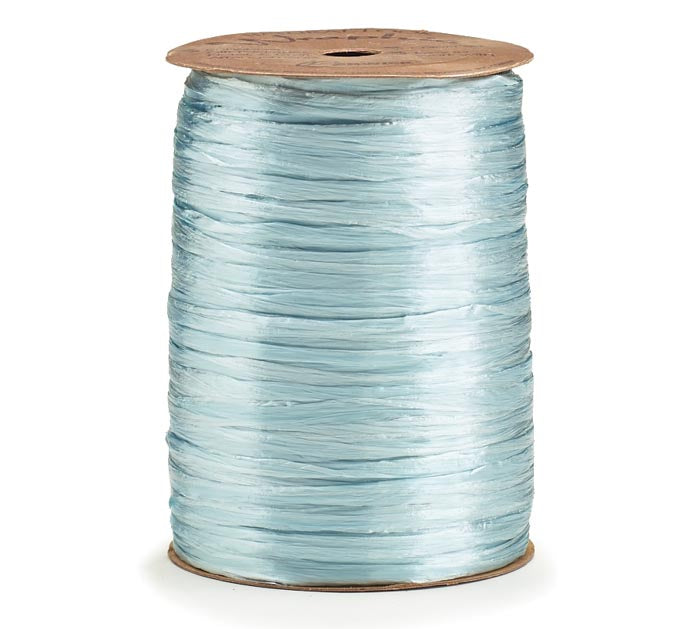 Wraphia Light Blue Pearl Ribbon - 100 yd