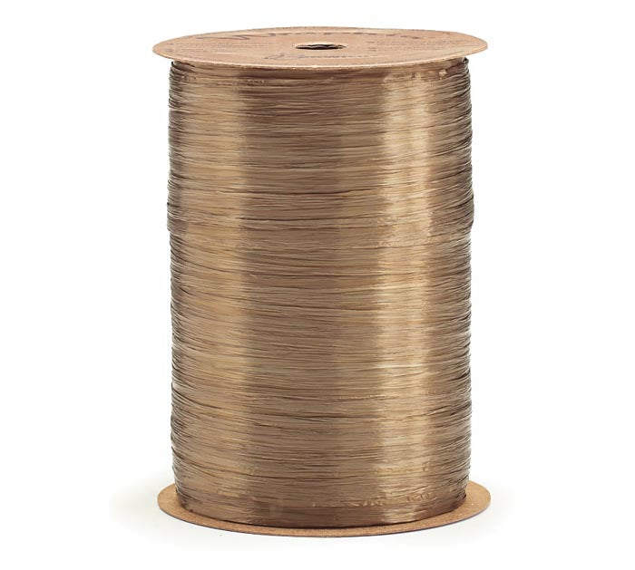 Wraphia Chocolate Pearl Ribbon - 100 yd