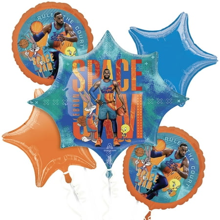 Space Jam 2 Balloon Bouquet - 5 Pieces