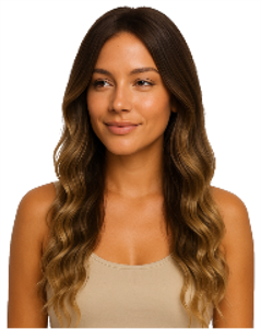 Studio Salon© Curly Brown  Ombre Wig