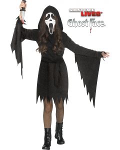 Fun World 127152K Glitter Bling Ghost Face® Black - Child