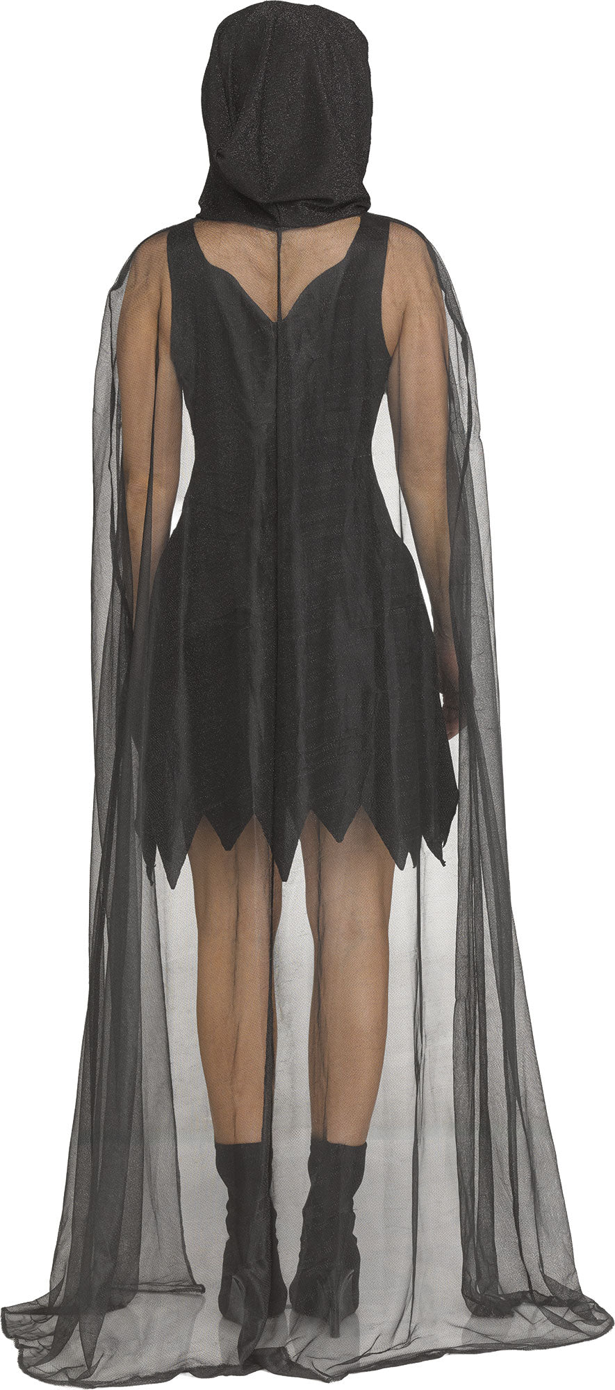 Ladies Ghost Face 30th Anniversary Costume - Black - back