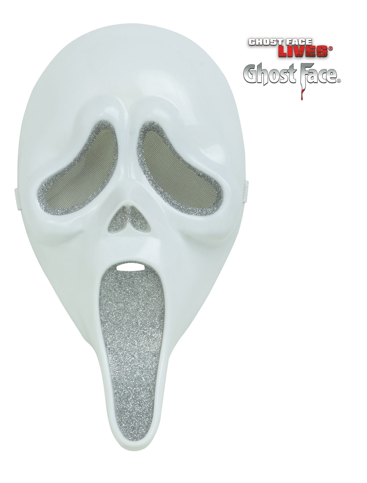 Ladies Ghost Face 30th Anniversary Costume - Silver - mask