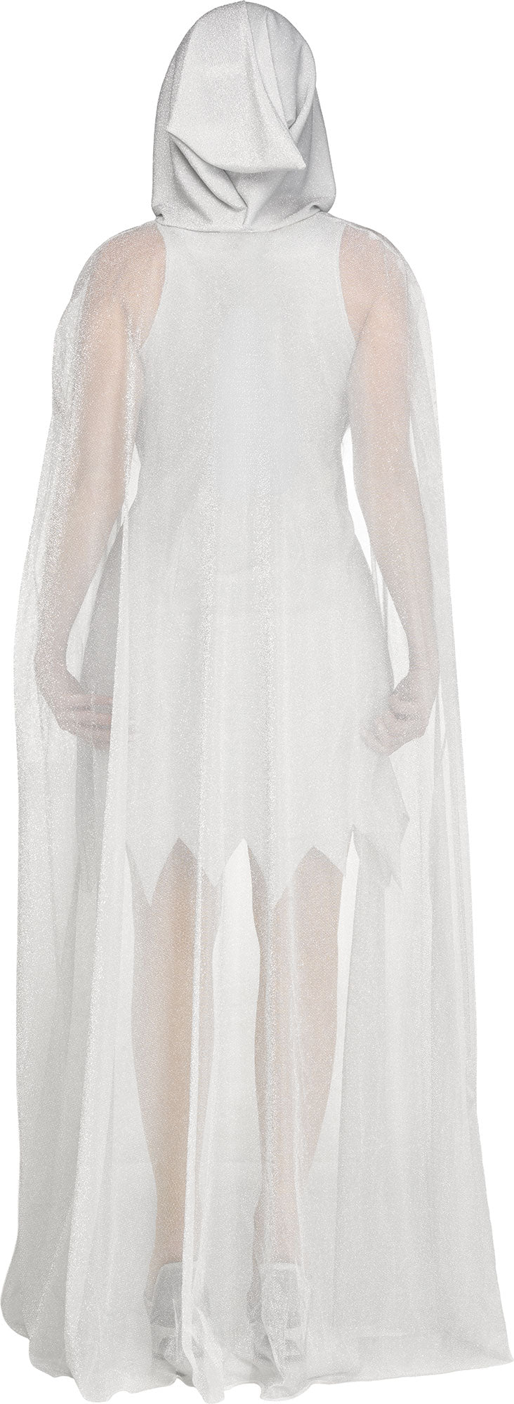 Ladies Ghost Face 30th Anniversary Costume - Silver - back