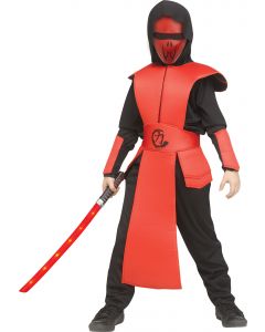 Fun World 134162R Red Ninja Guard - Child