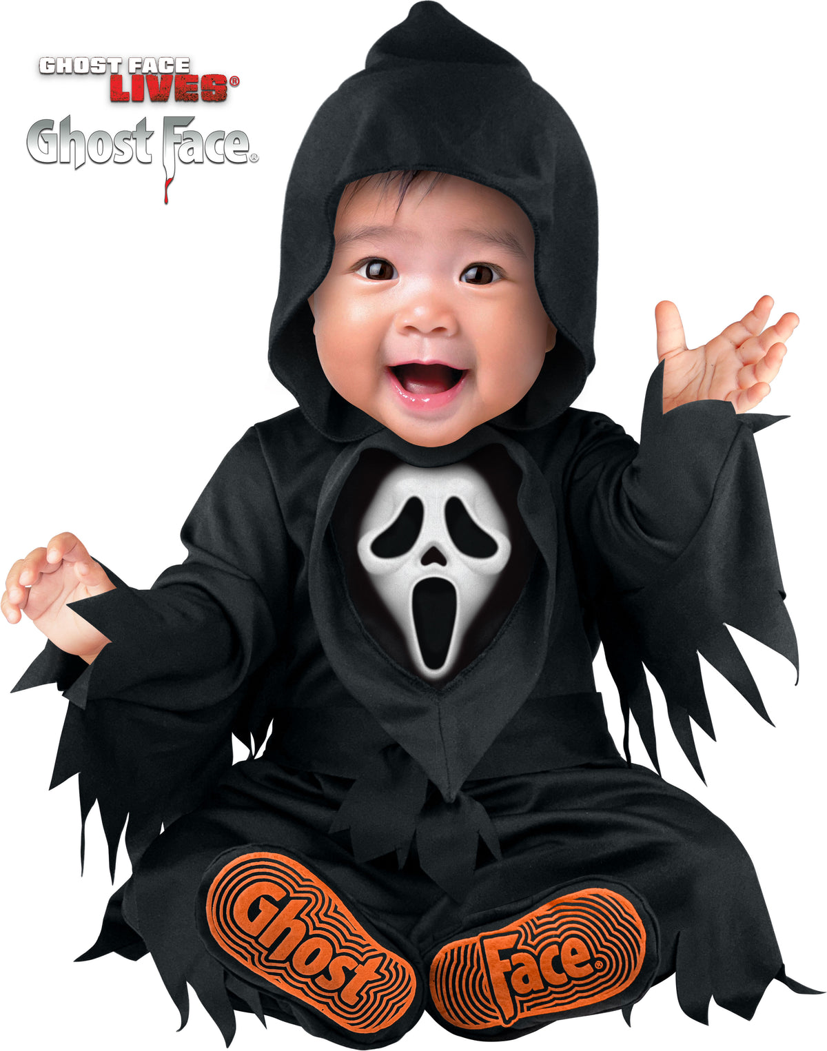 Ghost Face infant costume, front