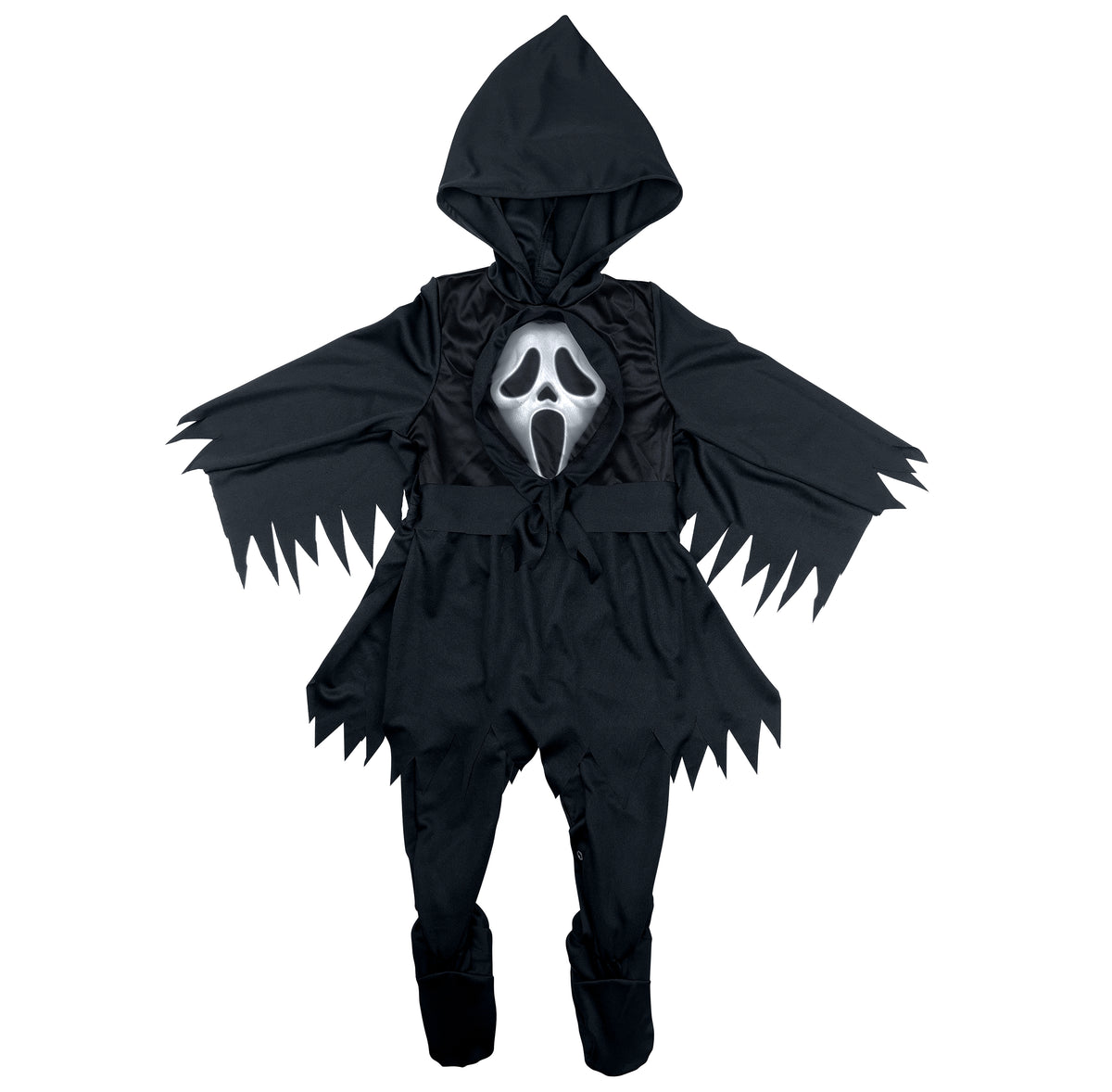 Ghost Face infant costume, booties detail