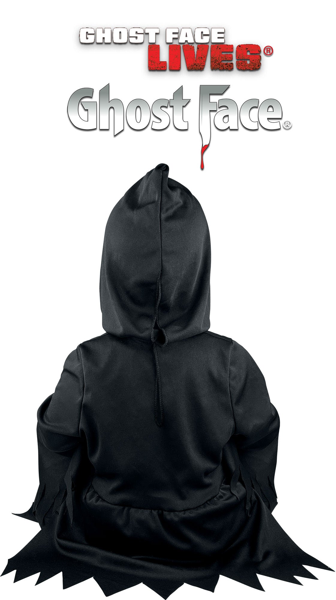 Ghost Face infant costume, back