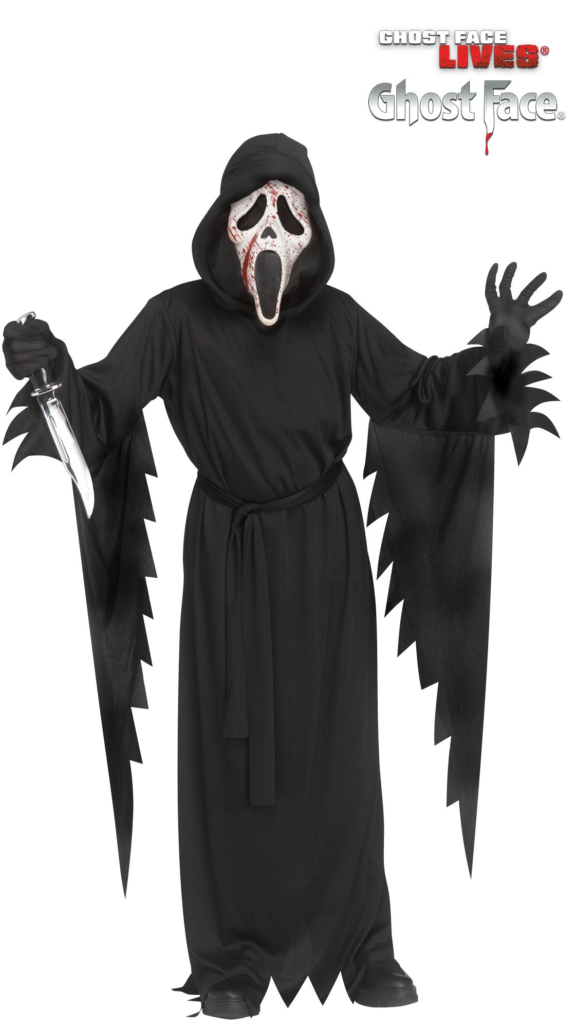 Splatter Ghost Face Costume - Child