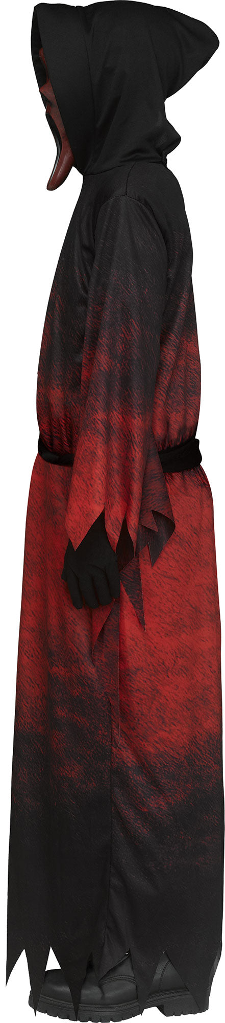 Midnight Red Ghost Face child costume, left side