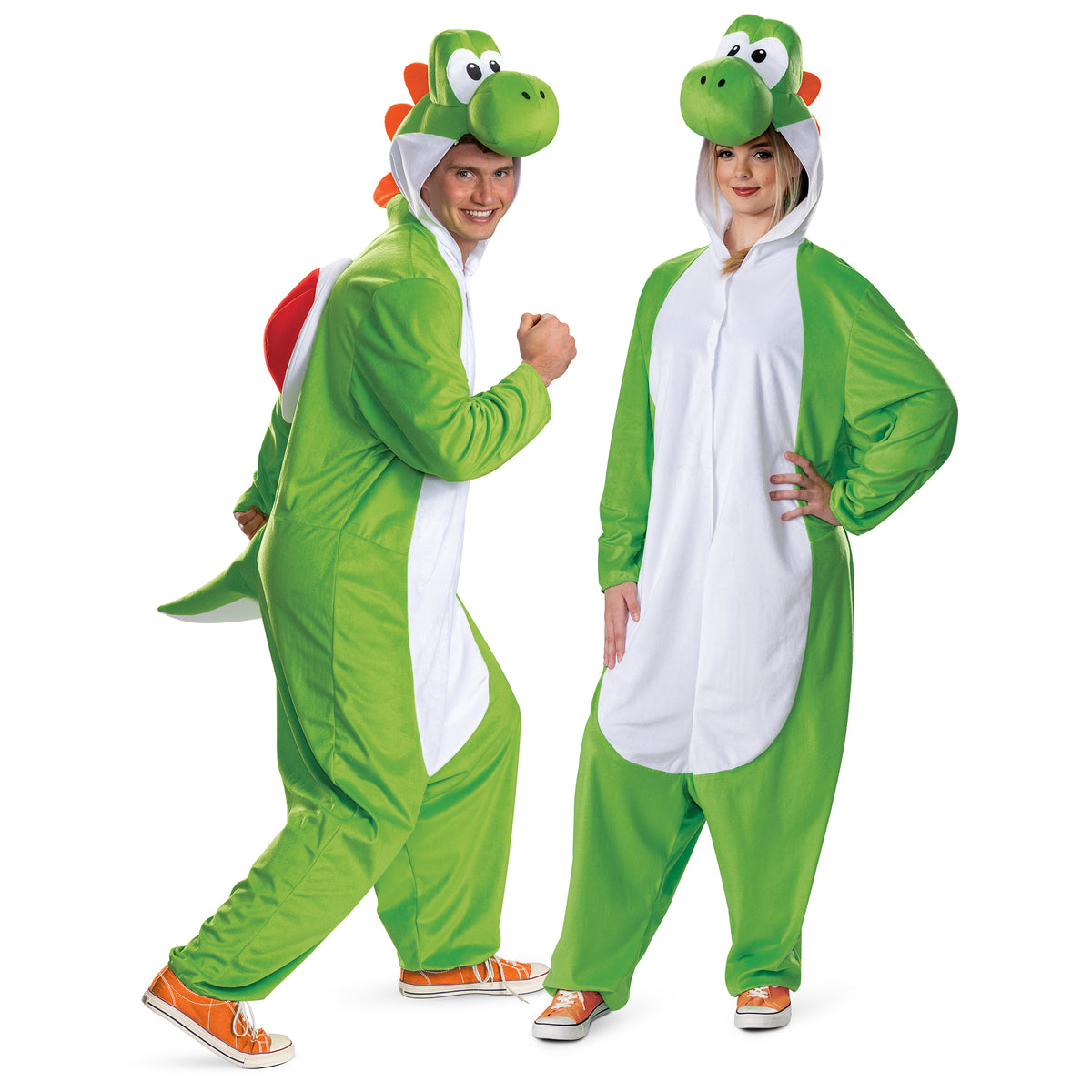 Yoshi Hooded Jumpsuit Adult Costume
