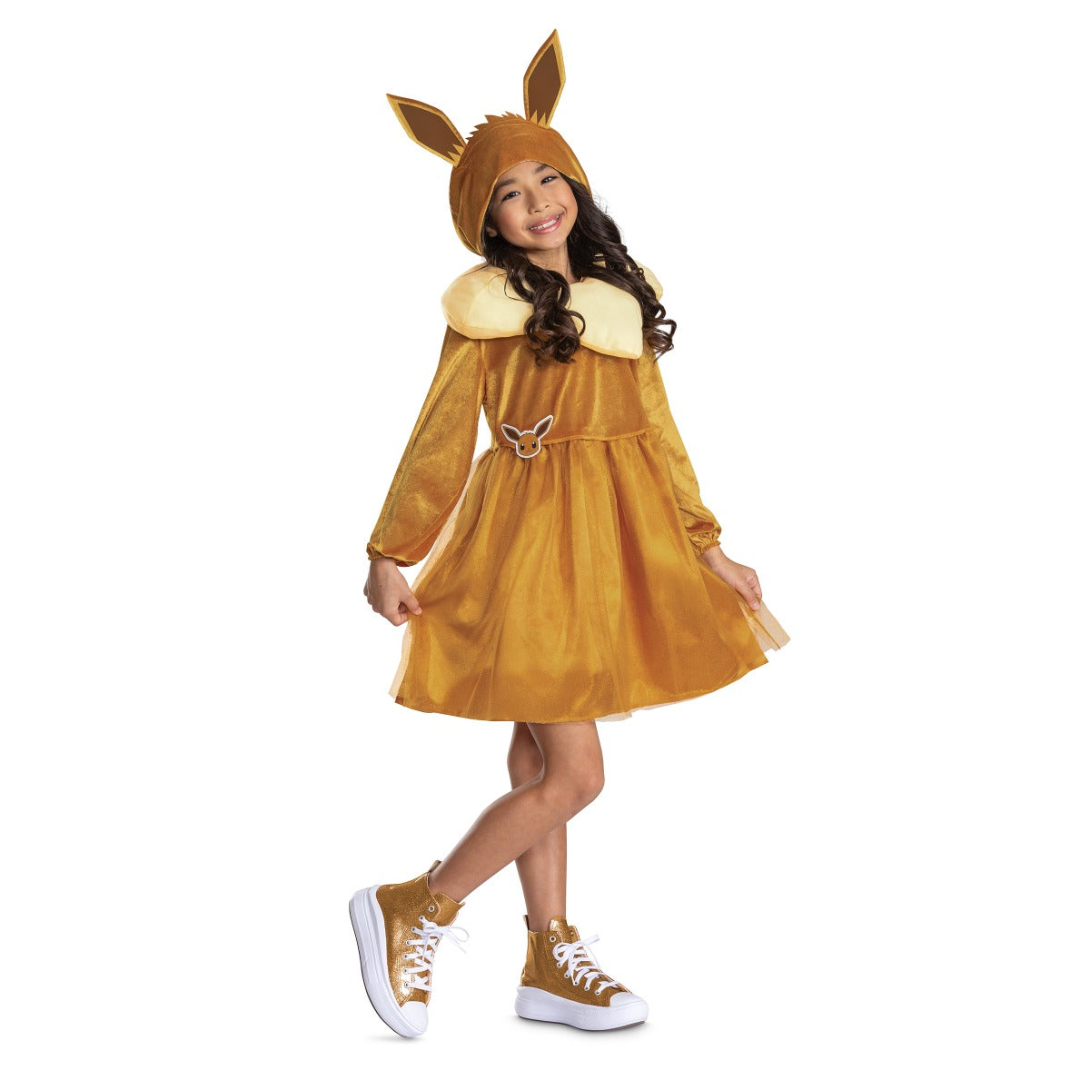 Eevee Girl Hooded Dress Costume
