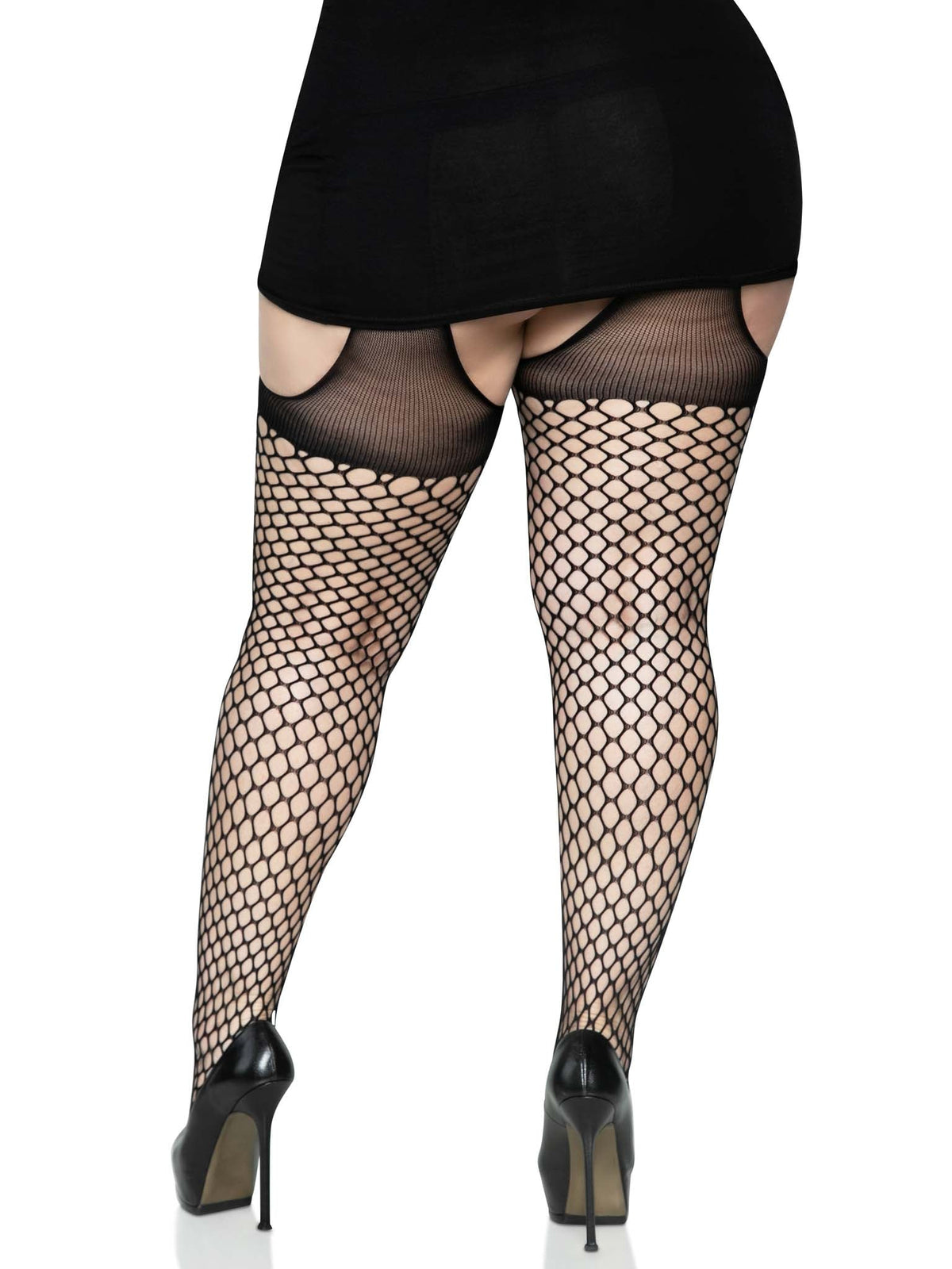 Net Suspender Tights - alternate view