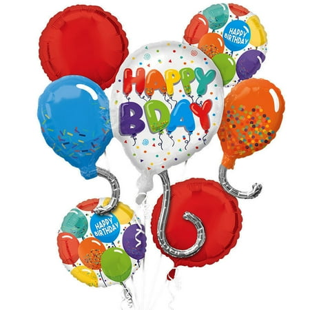 Birthday Celebration Balloon Bouquet - 5 Pieces