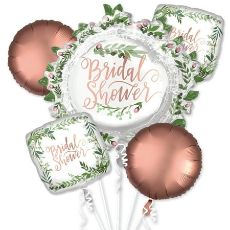 Love & Leaves Bridal Shower Balloon Bouquet - 5 Pieces