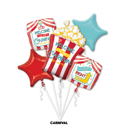 Carnival Balloon Bouquet - 5 Pieces