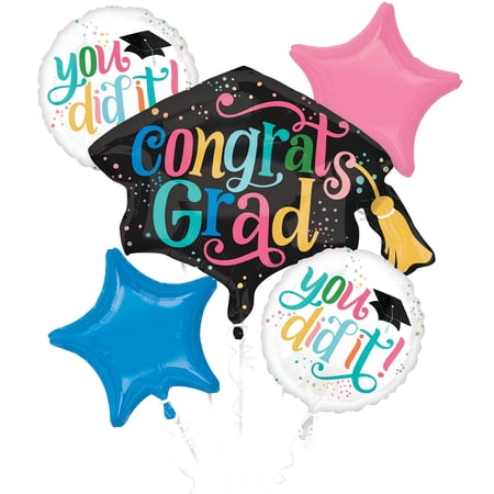 Follow Your Dreams Graduation Balloon Bouquet - 5 Pieces