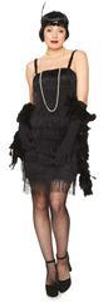 BLACK FLAPPER DRESS