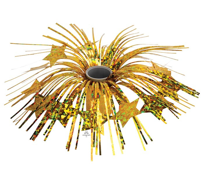 Gold Holographic Centerpiece Weight Base PK12