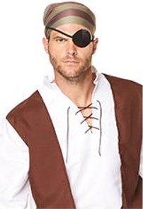 PIRATE EYE PATCH AND EARRING
