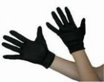 ADULT SHORT GLOVES BLACK