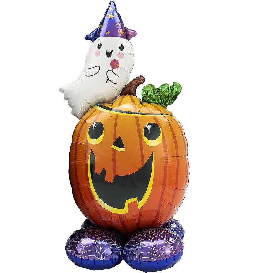 AirLoonz Jack-o'-Lantern & Ghost Air-Fill Balloon - 56 in.