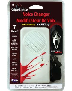 Fun World 90791GF Ghost Face® 25th Movie Anniversary Deluxe Voice Changer