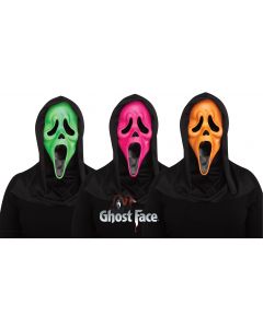 Fun World 9207 Ghost Face® Fluorescent Mask Assortment