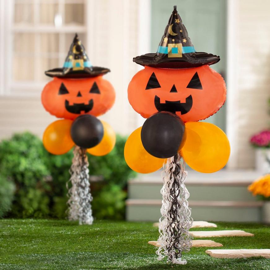 Witchy Pumpkin Halloween Balloon Yard Sign Kit - 67 in.