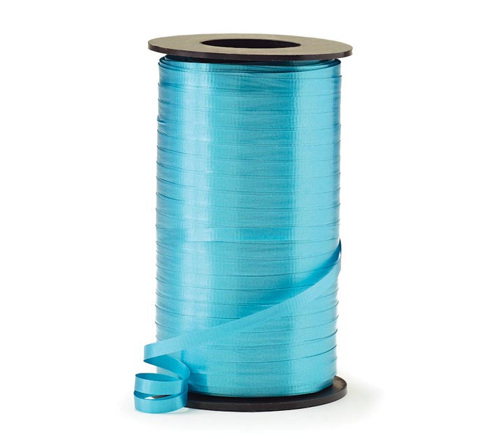 3/16" Crimped Turquoise Curling Ribbon - 550 yd