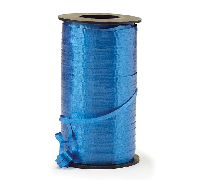 3/16" Crimped Royal Blue Curling Ribbon - 550 yd