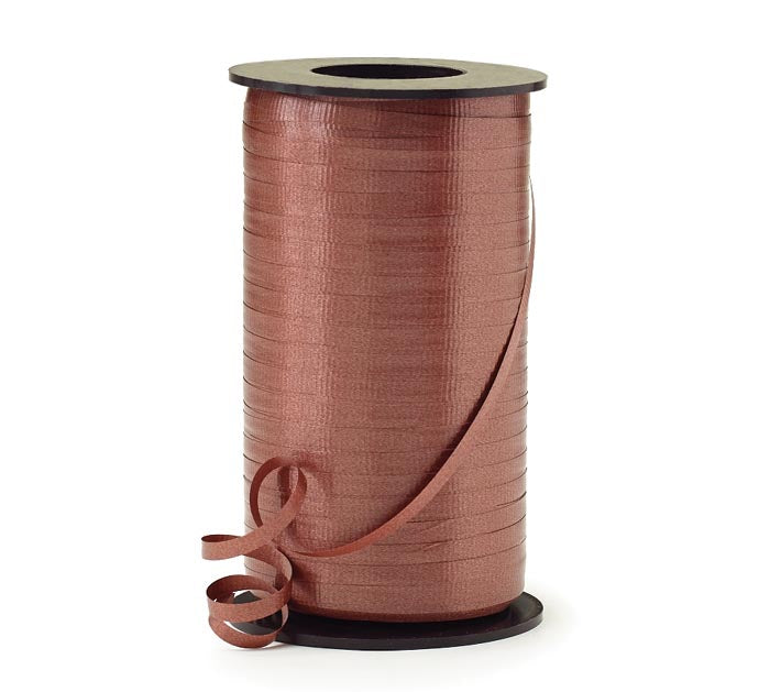 3/16" Crimped Chocolate Curling Ribbon - 550 yd