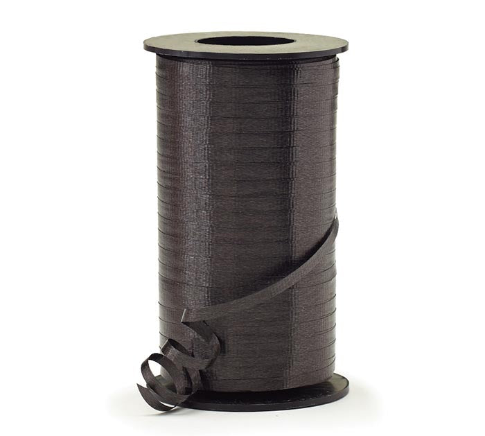 3/16" Crimped Black Curling Ribbon - 550 yd