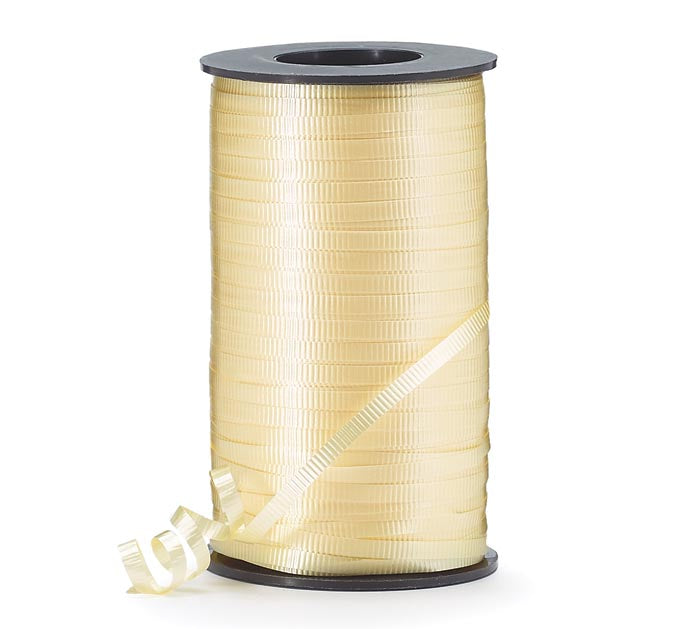 3/16" Crimped Yellow Curling Ribbon - 550 yd