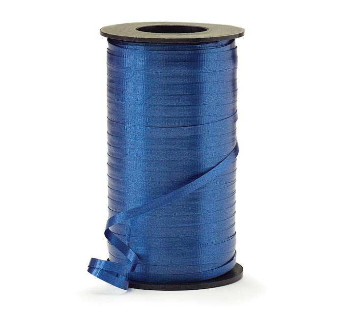 3/16" Crimped Navy Curling Ribbon - 550 yd