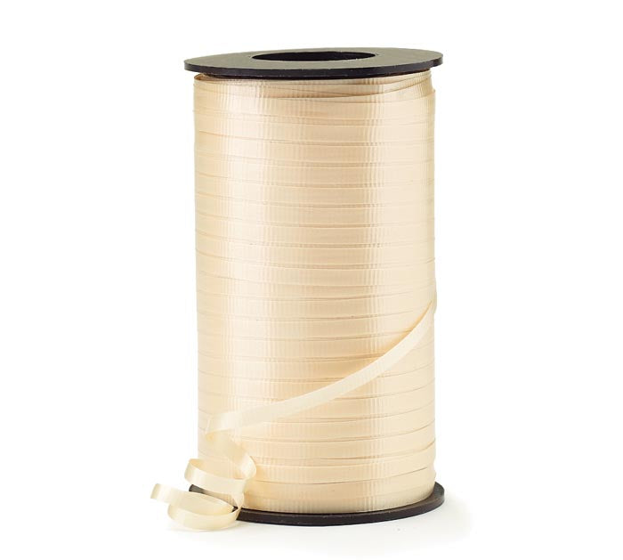3/16" Crimped Vanilla Curling Ribbon - 550 yd