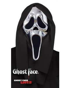 Fun World 93515 Ghost Face® Chrome Mask