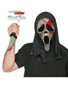 Fun World 93589 Ghost Face® Bloody Bling Mask and Knife Set